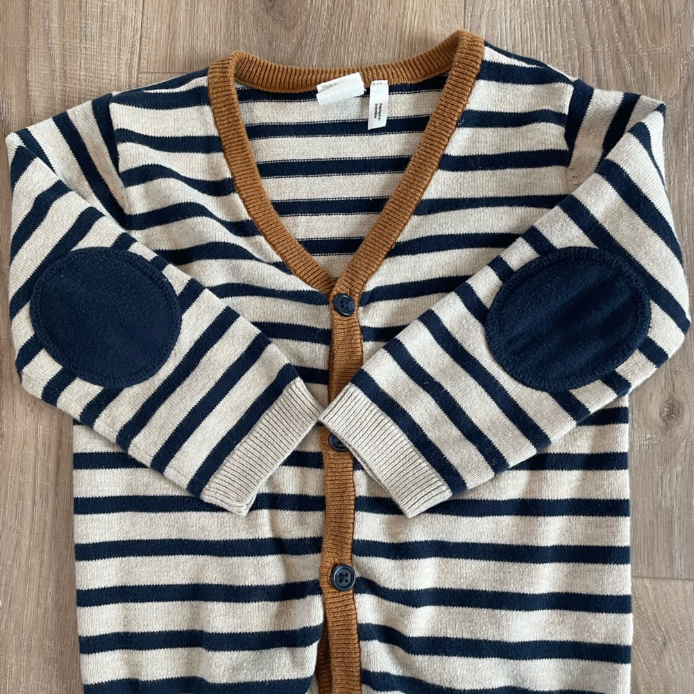 H&M striped cardigan.